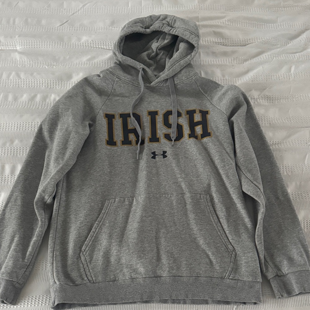 Under Armour Gray ND Irish Hoodie